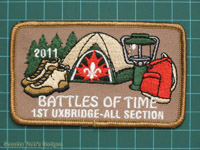 Click to enlarge 2011 1st Uxbridge All Sections Camp - Battles of Time